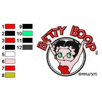 Betty Boop Embroidery Design 28